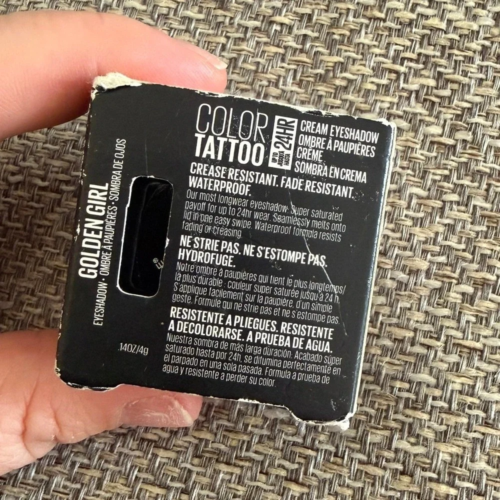 Maybelline Color Tattoo Cream Eye Shadow 24HR, Golden Girl 40
